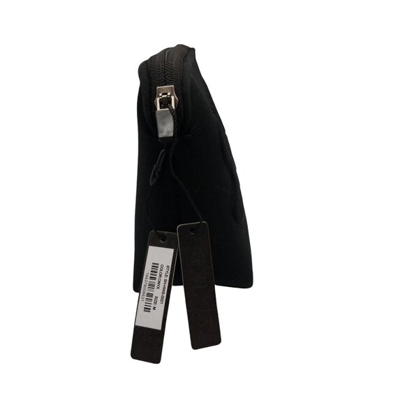 SKIMS Onyx Black Neoprene Medium Travel Cosmetic Pouch With Zipper Closure - Picture 2 of 13